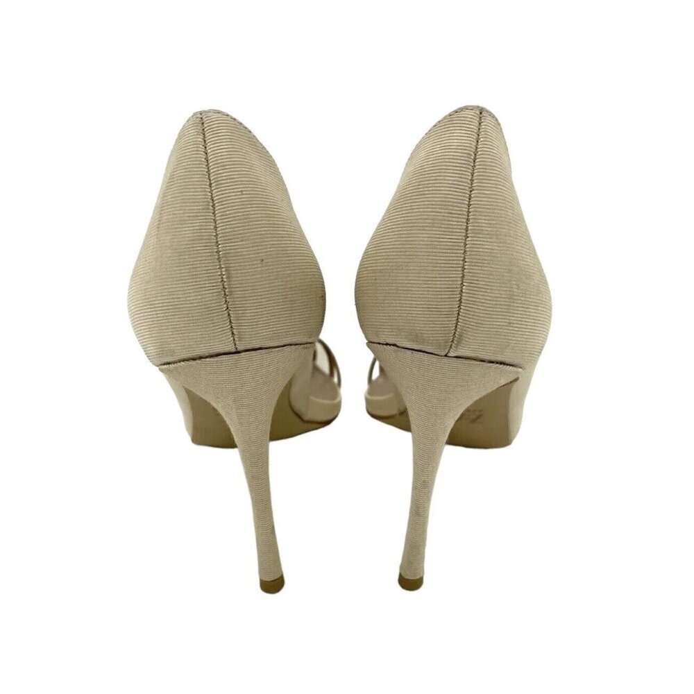 Zac Zac Posen Pumps Valerian Tan Fabric Pointed Toe Heels SZ 7 NEW - Picture 8 of 12
